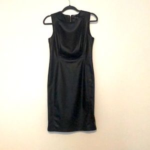 NWT Calvin Klein, stunning faux leather dress, gold zipper down the back. Size 6